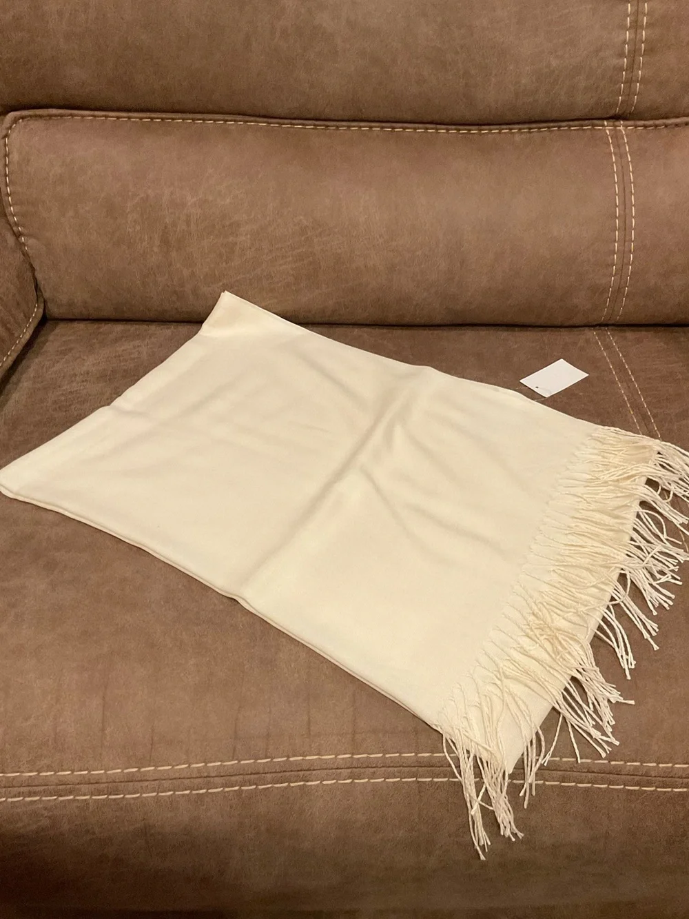 Cream Lightweight Shawl
